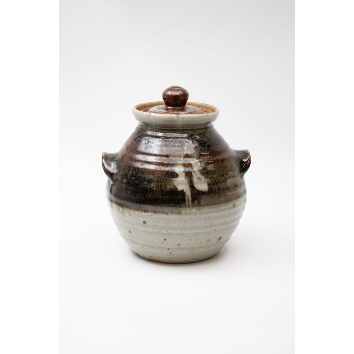 Potter Unknown - Large stoneware lidded jar