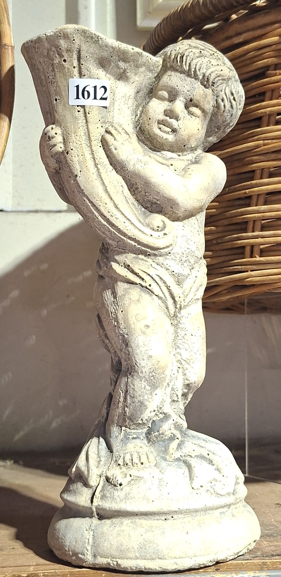 Concrete Cherub Statue