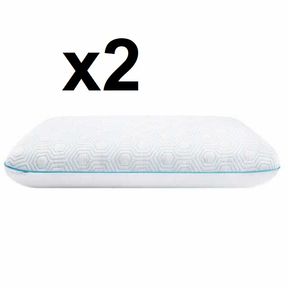 (2) NOVAFORM OVERNIGHT RECOVERY MEMORY FOAM PILLOW SZ QUEEN 18" x 28"