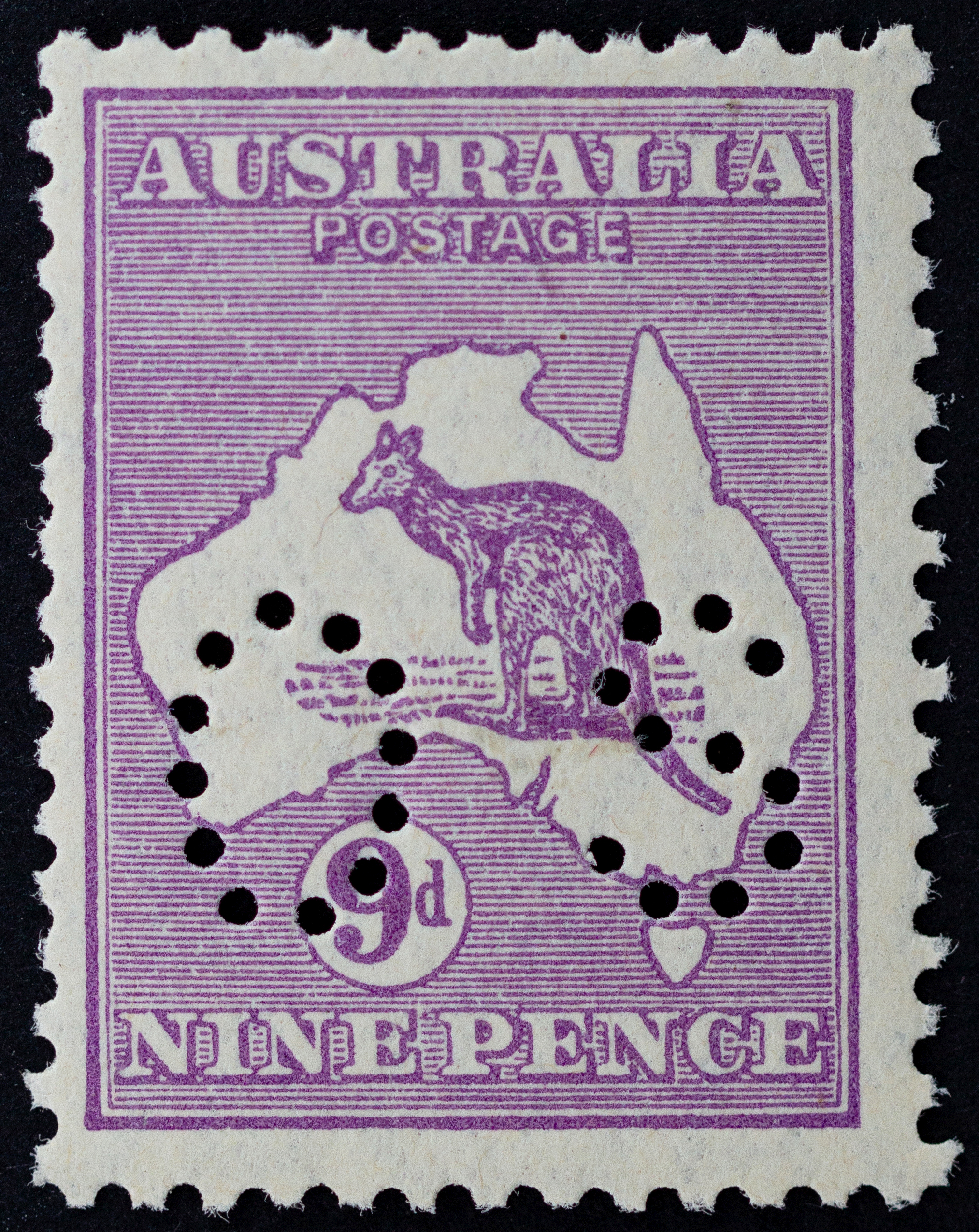 398 · Small Multiple Watermark, Nine Pence, 1929, Fine