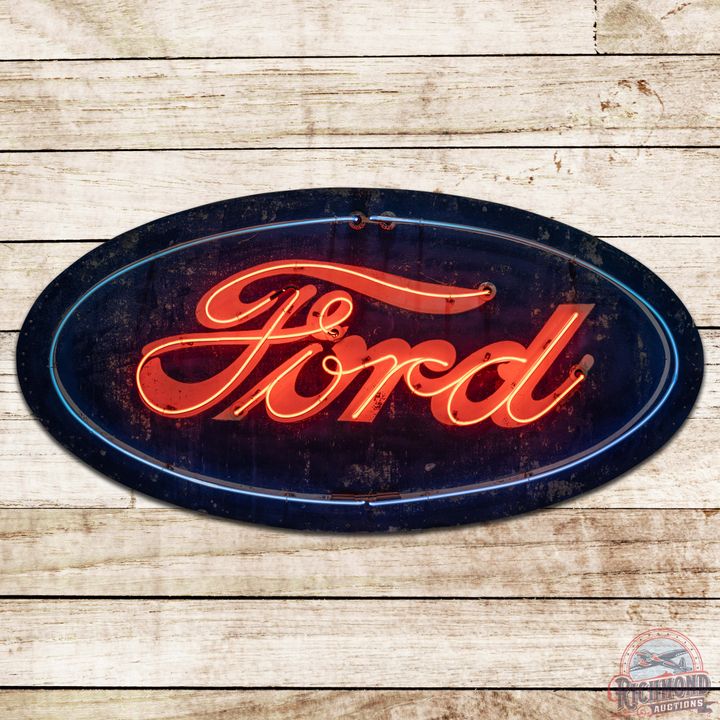 Ford Automobiles 6' DS Tin Neon Sign