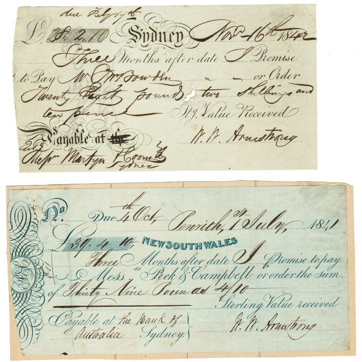 1842 Sydney Promissory Note
