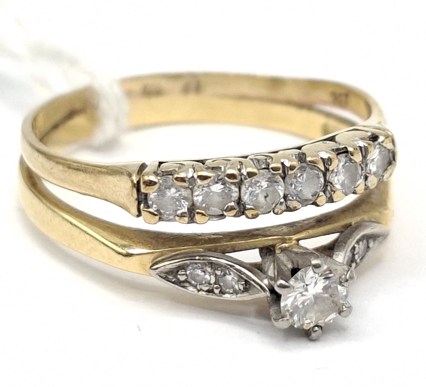 1120 · 18CT DIAMOND WEDDING RINGS