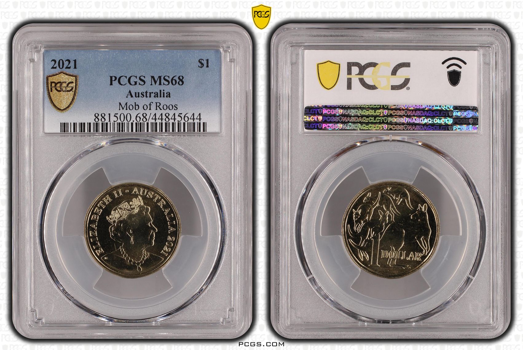 One Dollar, 2021, PCGS MS 68