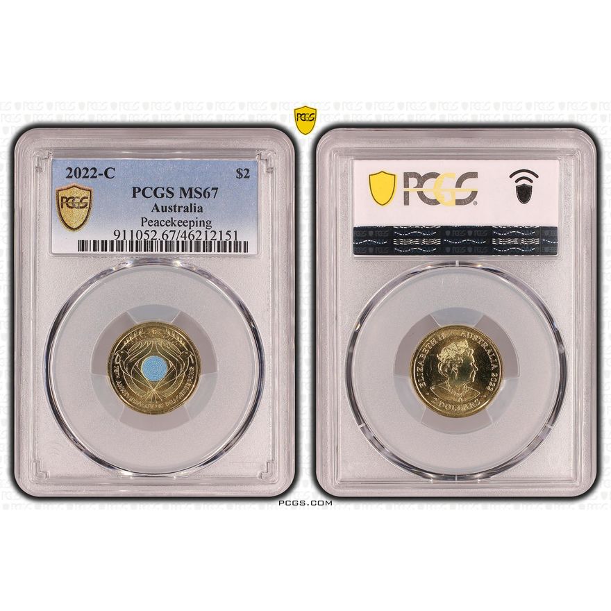 Peacekeeping Colorized, Two Dollar, 2022-C, PCGS MS67