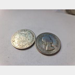 GOOD CONDITION 27.60G SILVER 1954 SUID AFRIKA 2.5SHILLINGS - 50692/252