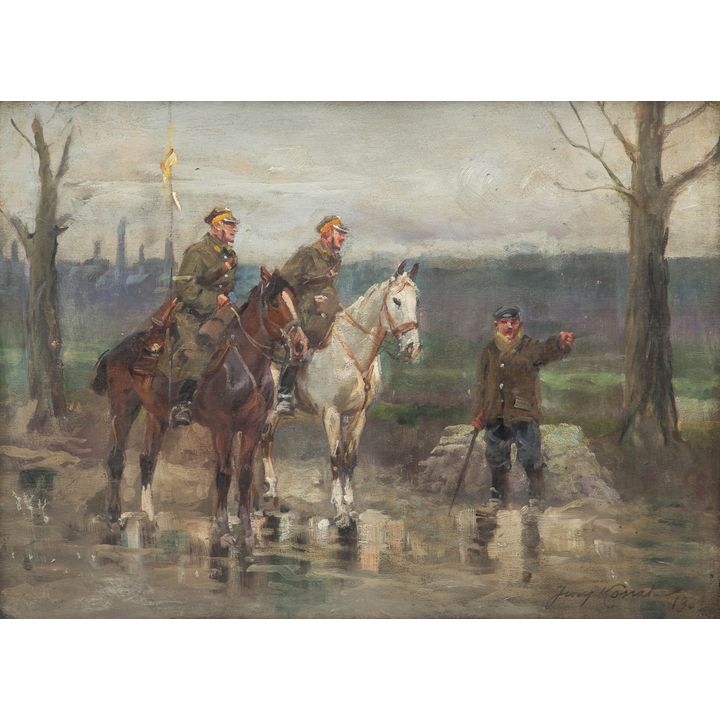 Jerzy Kossak | Pytanie o drogę, 1933 r.