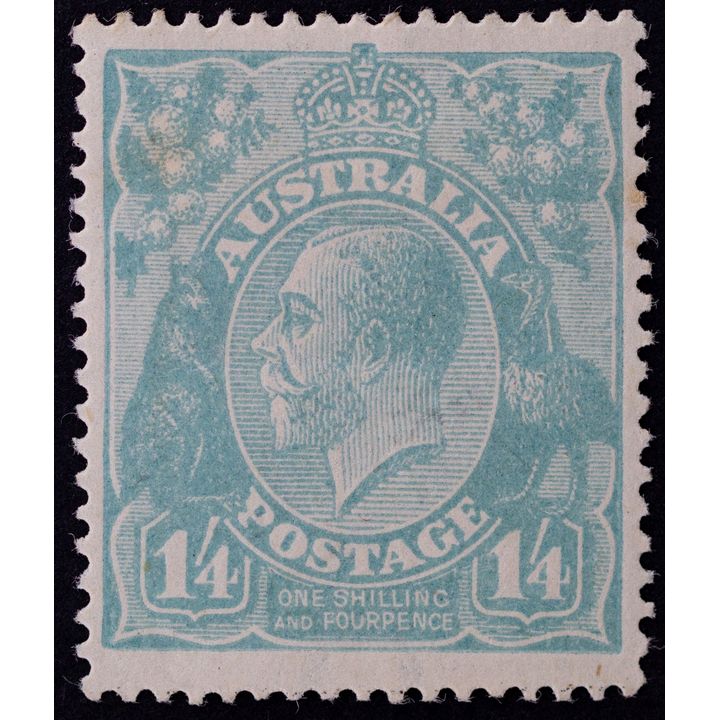 Single Watermark, One Shilling & Fourpence, 1920, Fine
