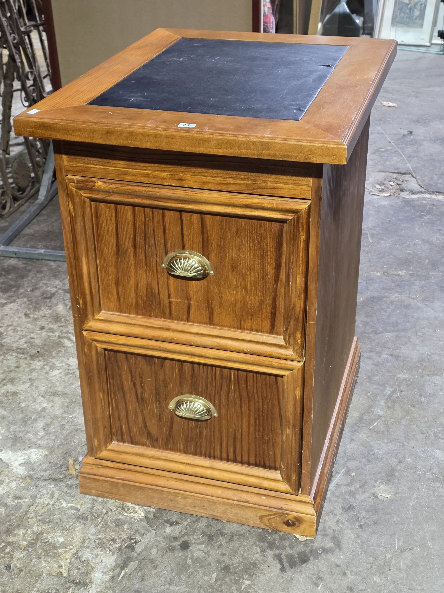 73 · PINE FILING CABINET