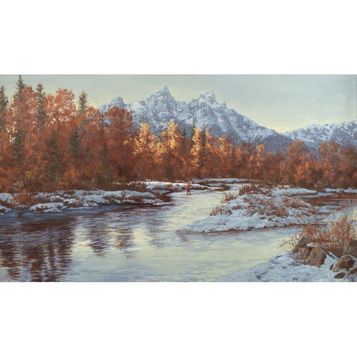 Betty Sabo (1928-) Snake River Angler