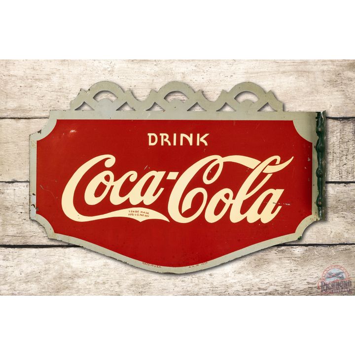 Drink Coca Cola Tin Flange Sign