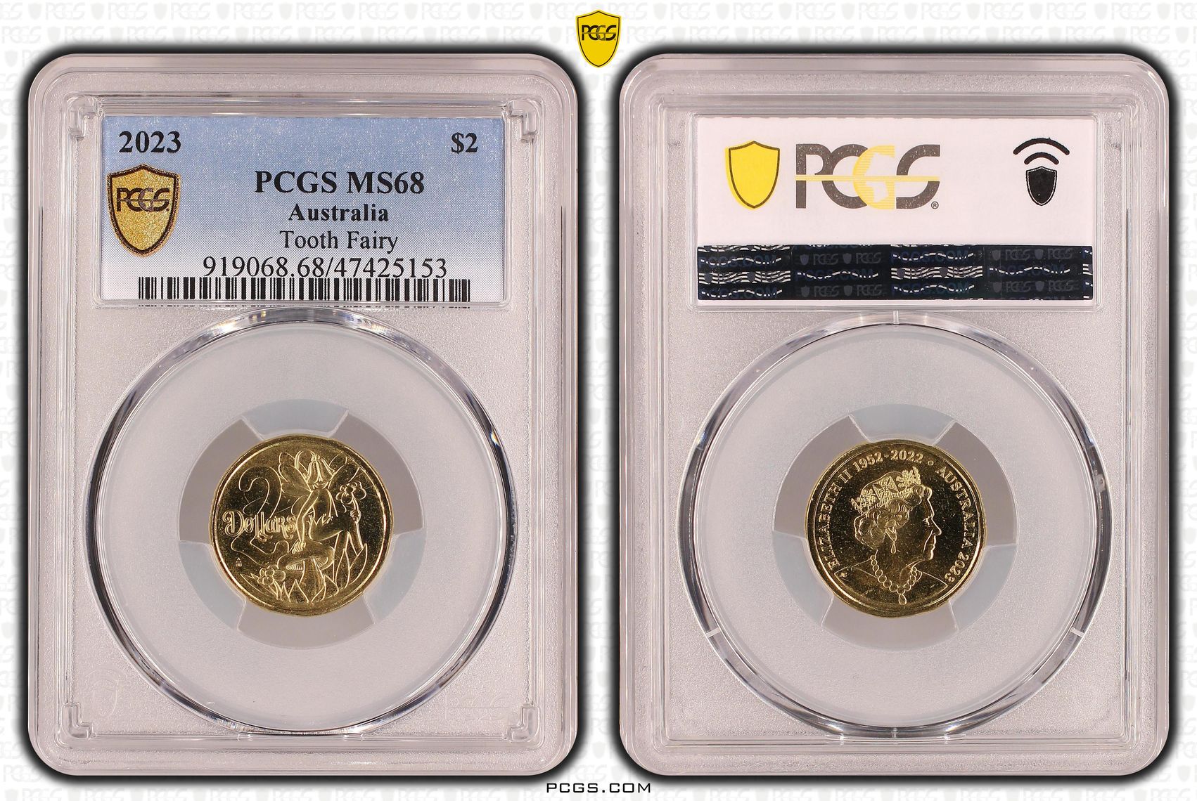 Elizabeth II, Tooth Fairy, Two Dollar, 2023, PCGS MS68