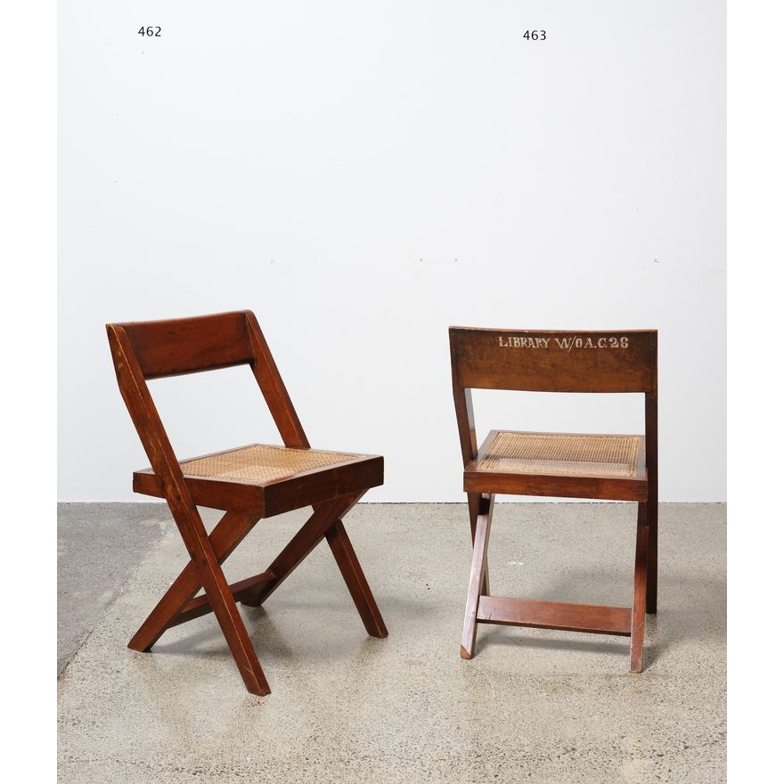 Pierre Jeanneret - A rare and original Library chair from the A.C Joshi Library, Chandigarth, India
