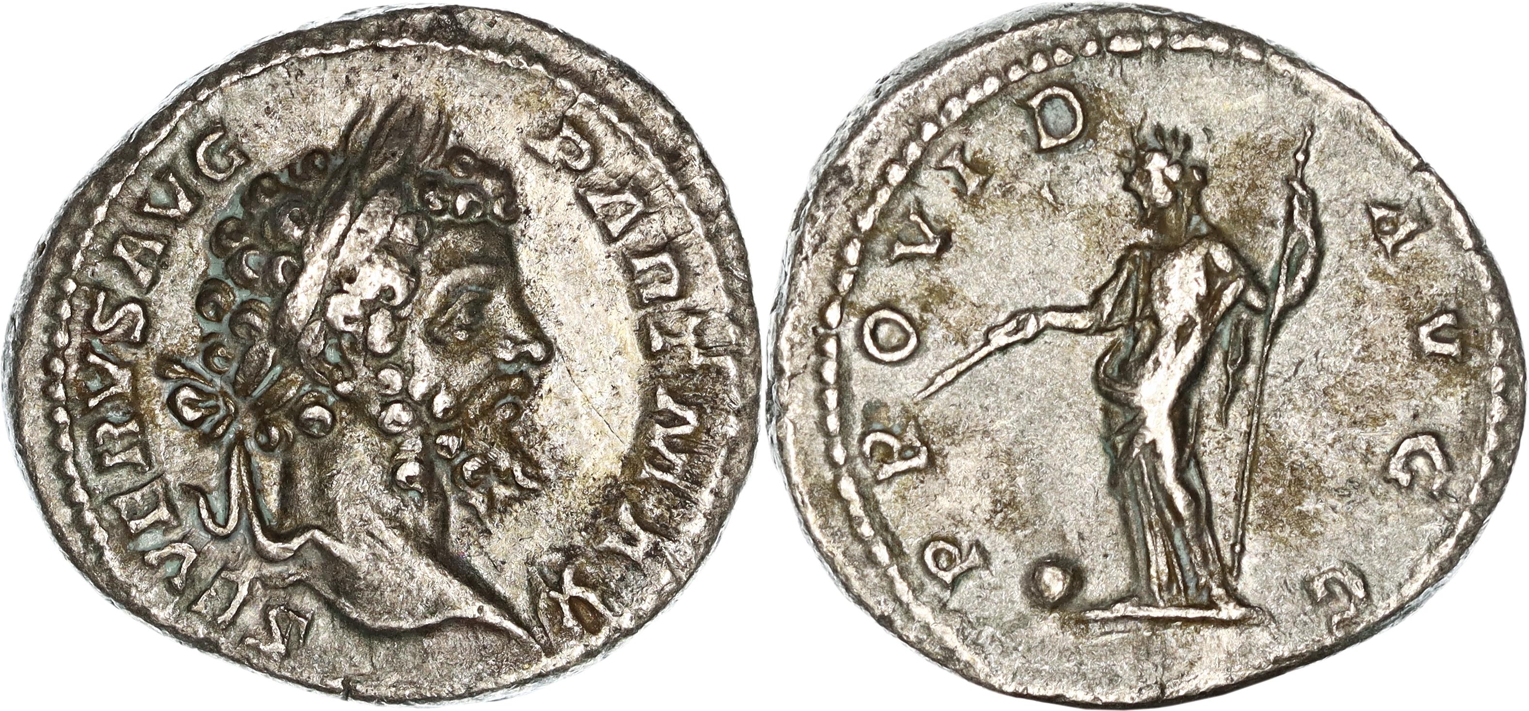 Roman Empire, Septimius Severus, Silver Denarius, 198-200 AD, nVF