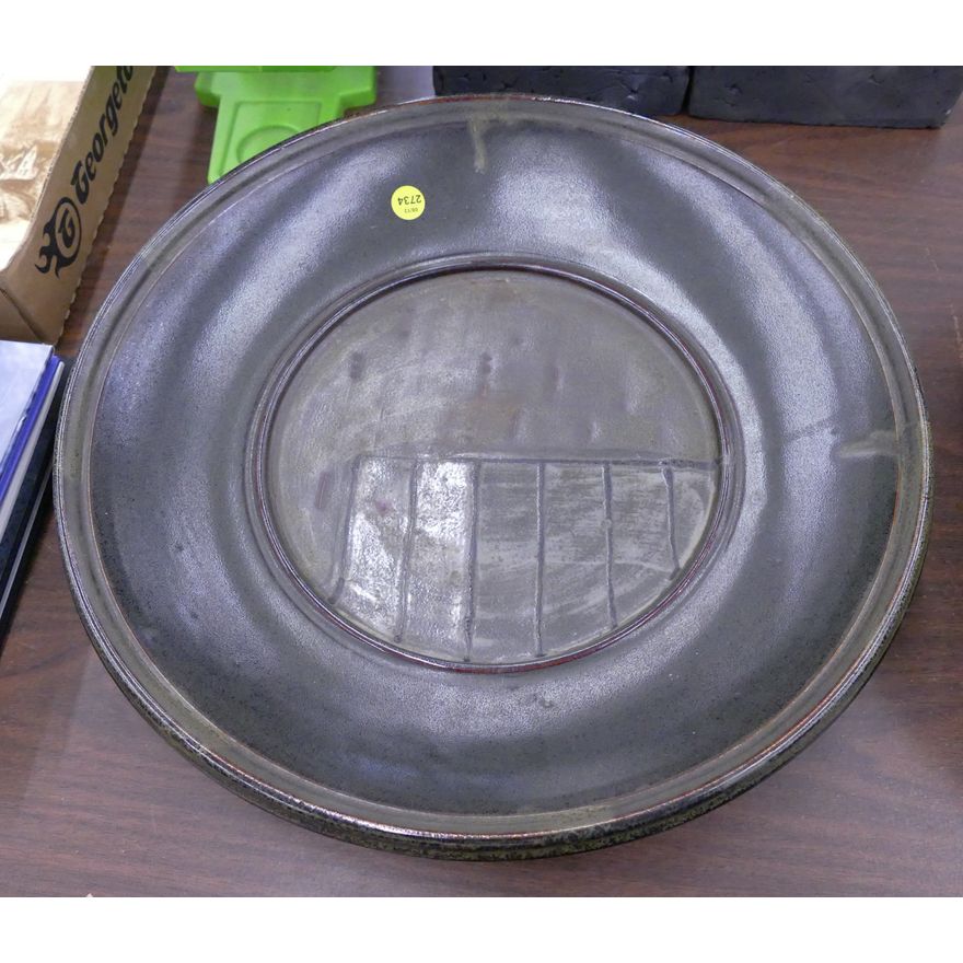 NW Green Studio Pottery Charger- 16''