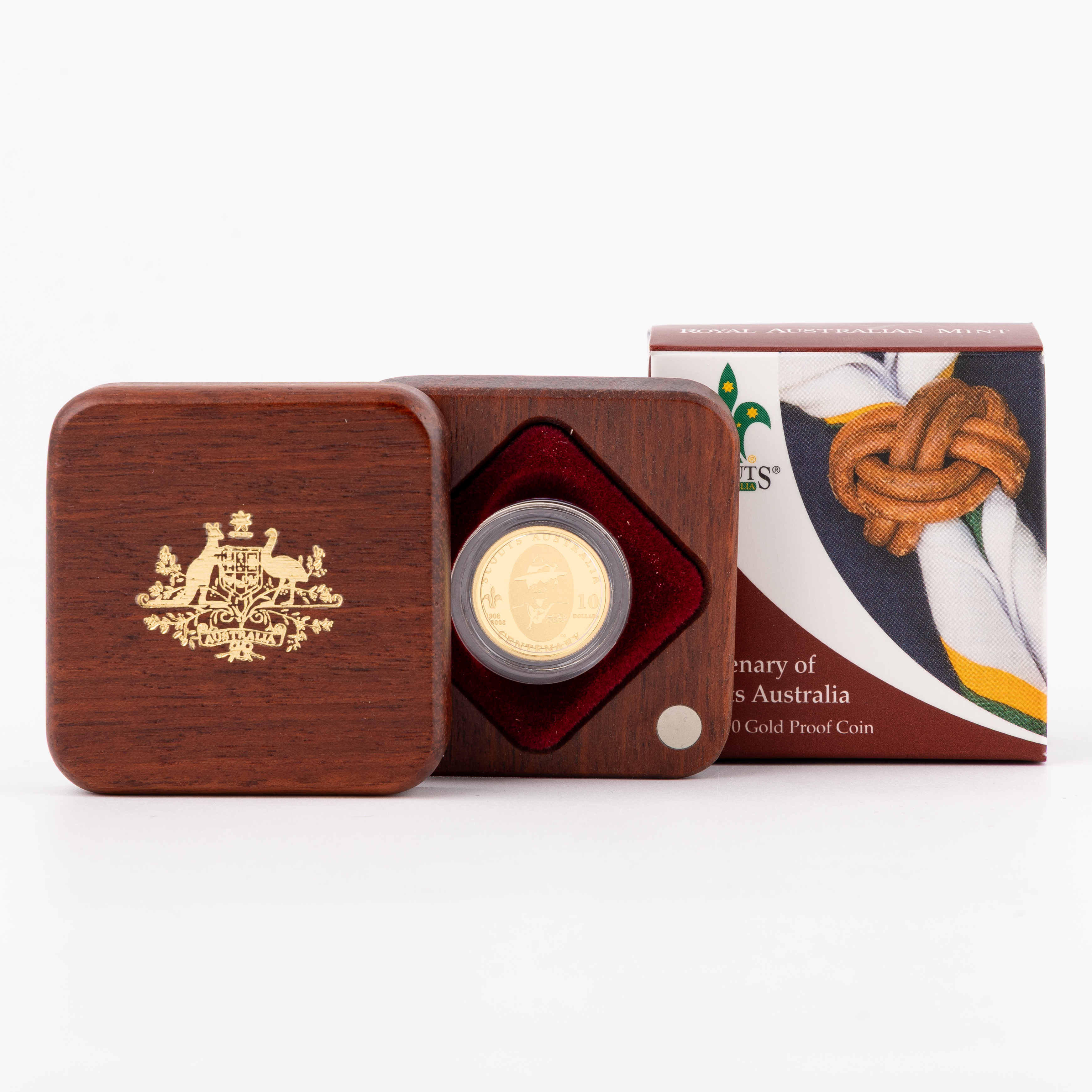 Elizabeth II, RAM - Centenary of Scouts Australia, Ten Dollars, 2008, FDC