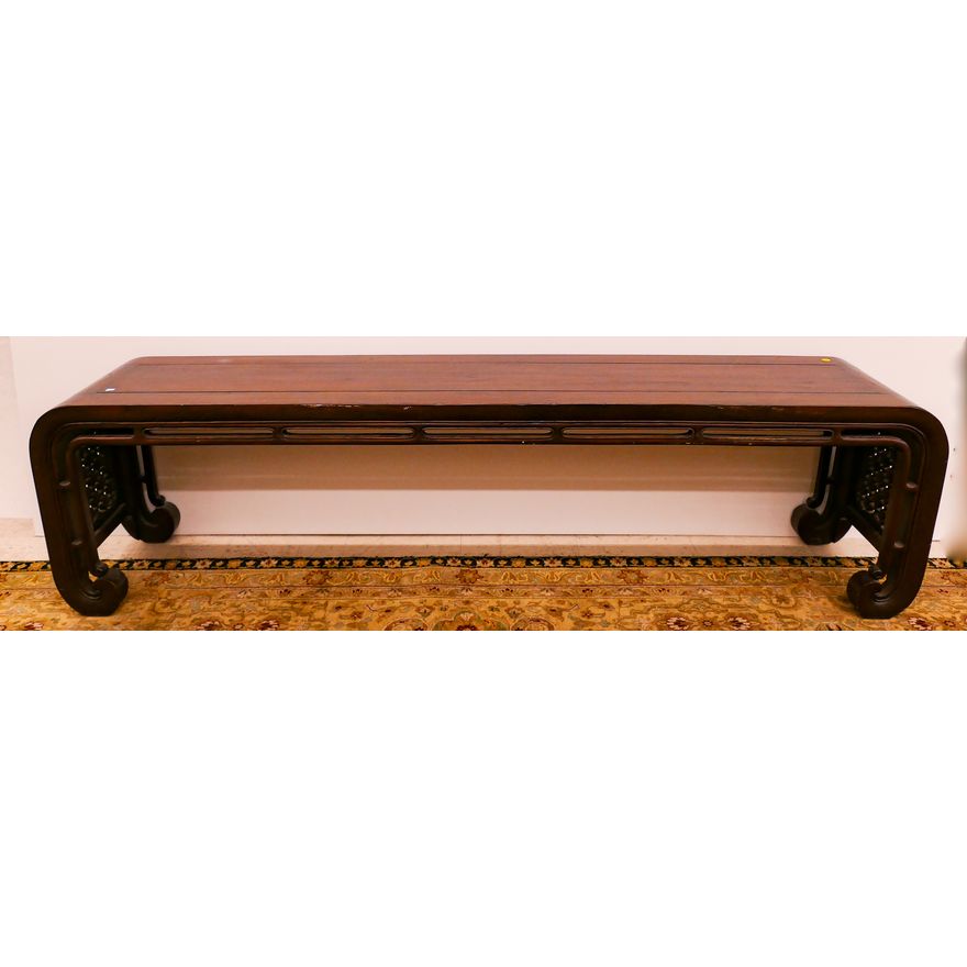 Vintage Chinese Long Wood Bench- 19x75x15''