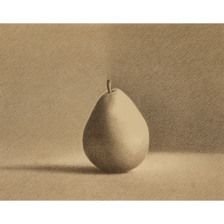 Martha Alf ''Pear #28'' 1981 Pastel