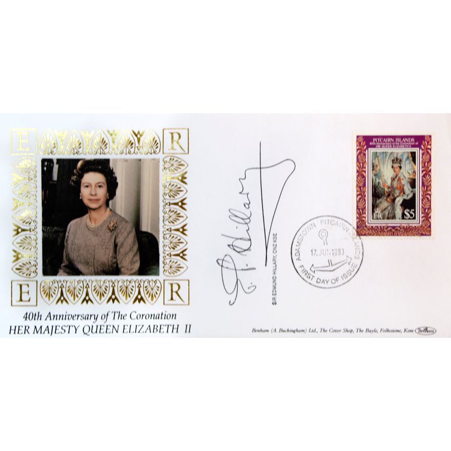 FIRST DAY COVER – [Signed], 40 Anniversary of the Coronation of Her Majesty Queen Elizabeth II.