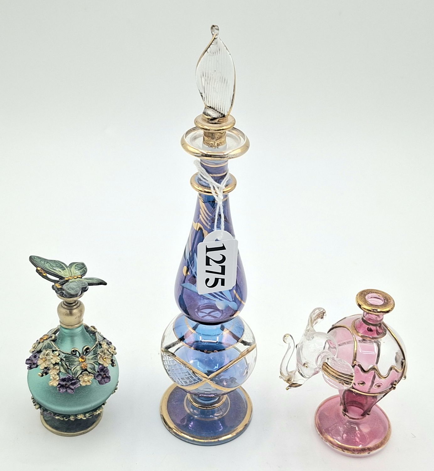 1275 · COLLECTION OF THREE PERFUME BOTTLES