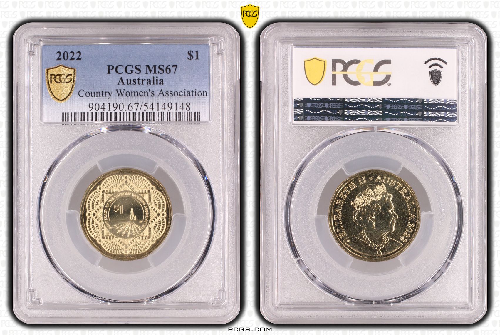 Country Women's Association, One Dollar, 2022, PCGS MS67