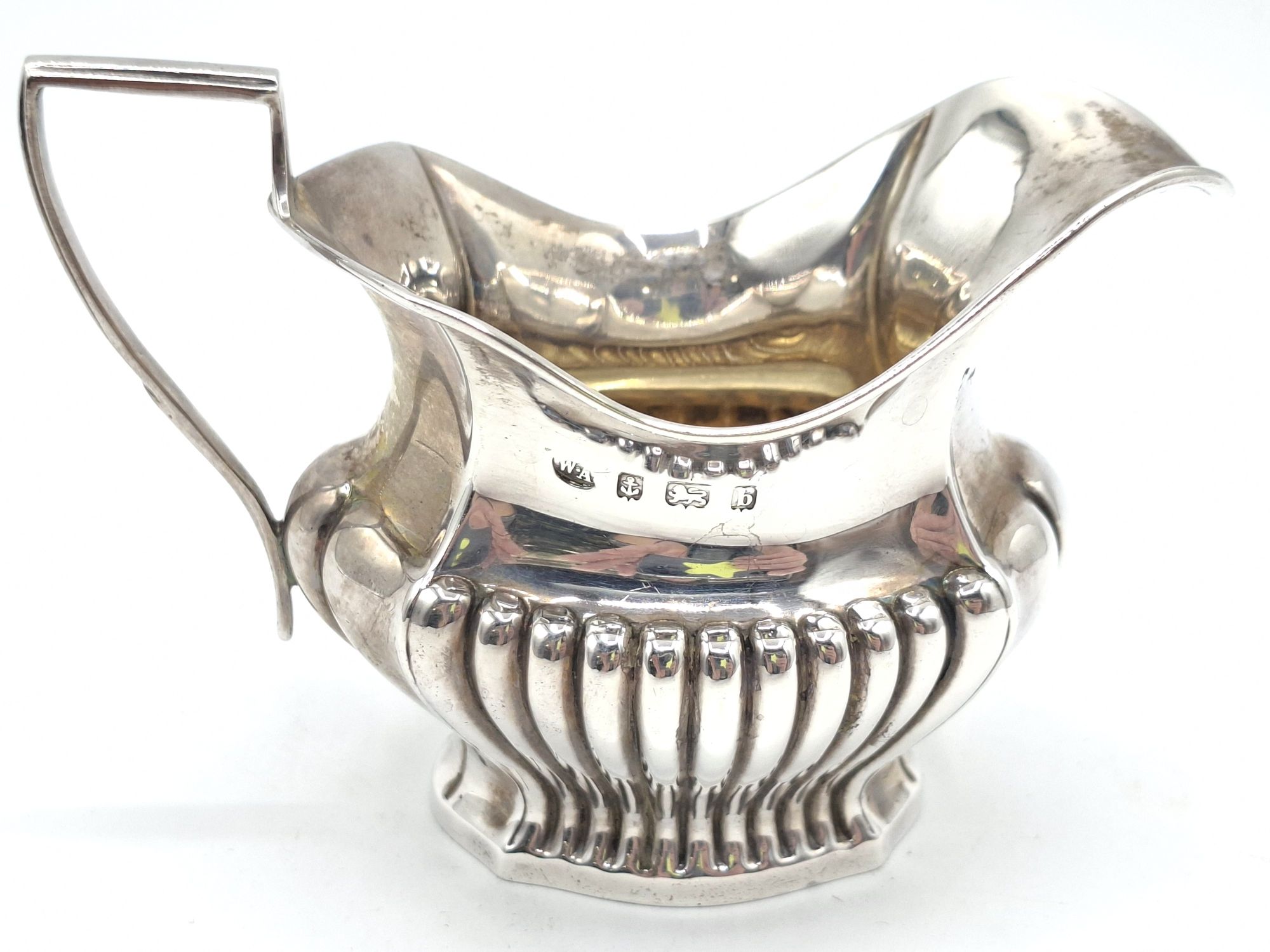 139 · EDWARDIAN STERLING SILVER MILK JUG