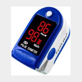 Oximeter Fingertip Oxygen Pulse Rate Screening Tool with Batteries - Red Colour Screen|Bar 9902190491419 - 51745/17260 SN B2 (S8)