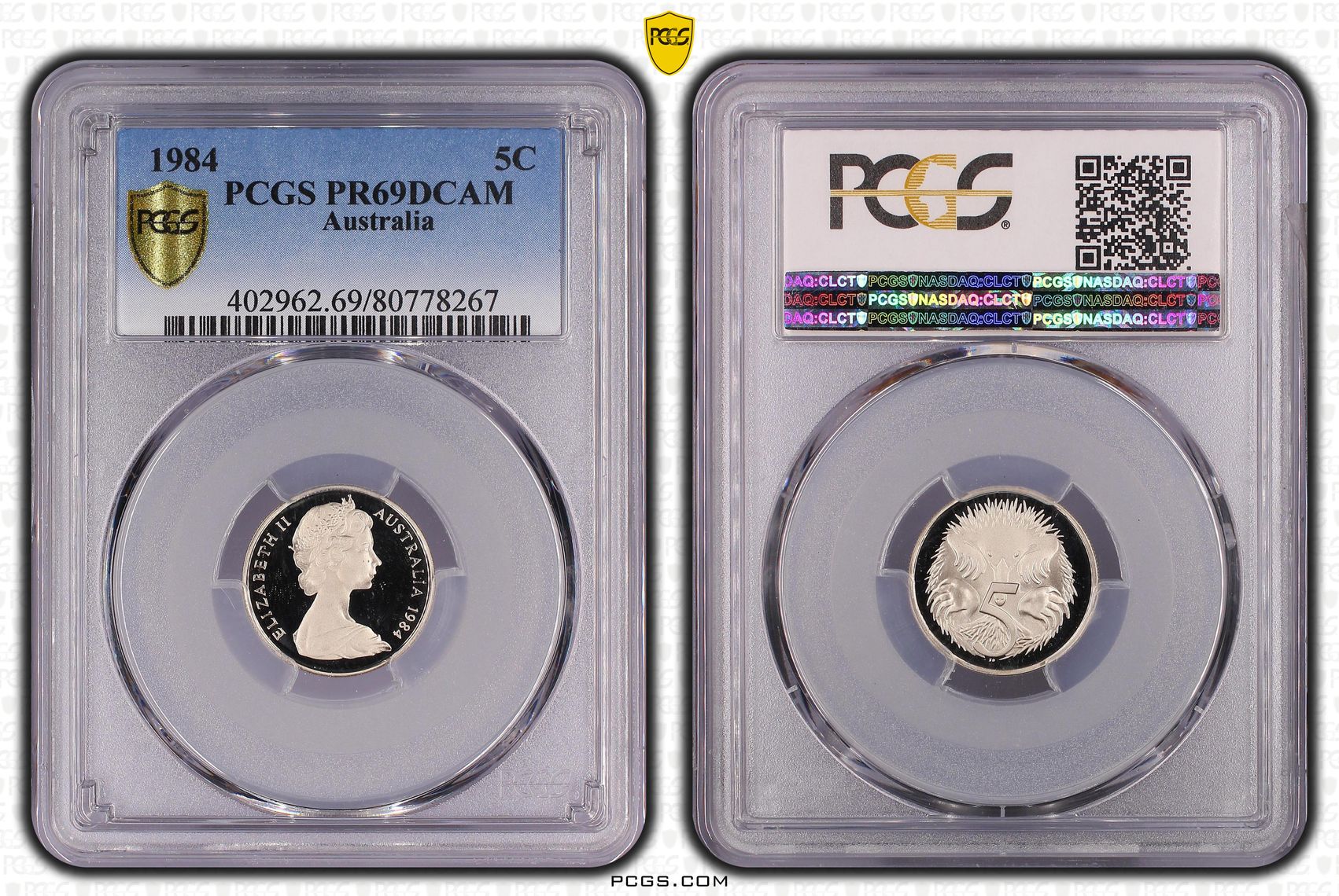 Five Cent, 1984, PCGS PR69DCAM