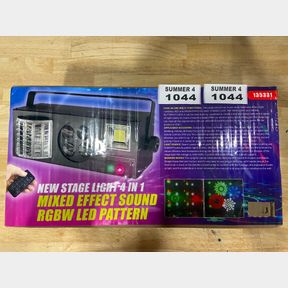 STAGE LIGHT 4 N 1 MIXED EFFECT SOUND RGBW LED PATTERN