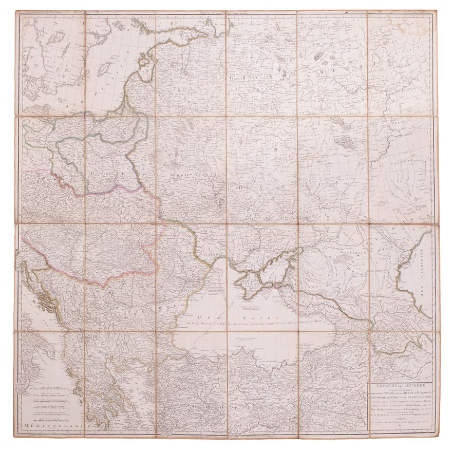 Charles-Francois Delamarche | Théâtre de la guerre
ou carte generale
comprenant la Prusse…
