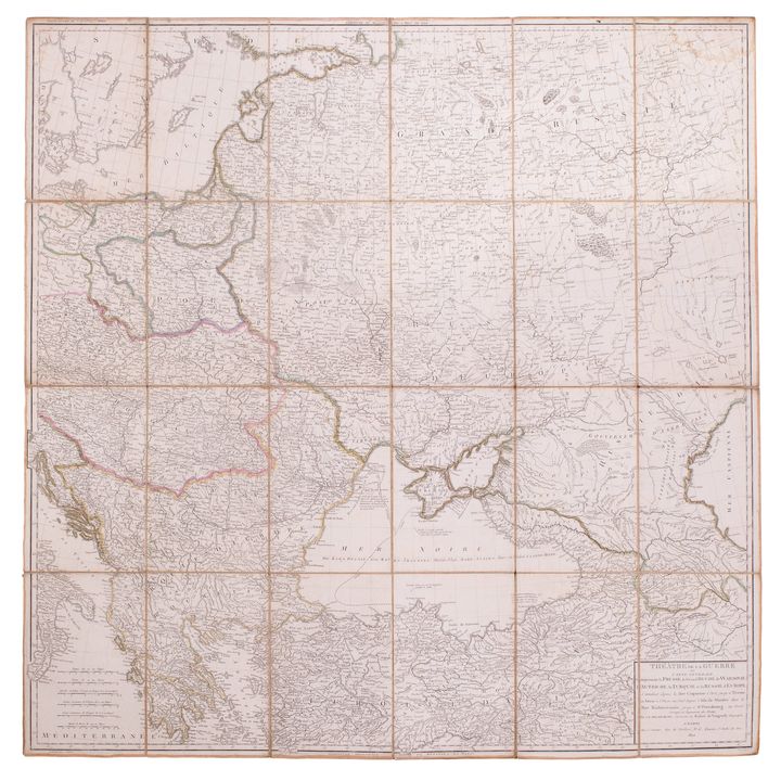 Charles-Francois Delamarche | Théâtre de la guerre
ou carte generale
comprenant la Prusse…