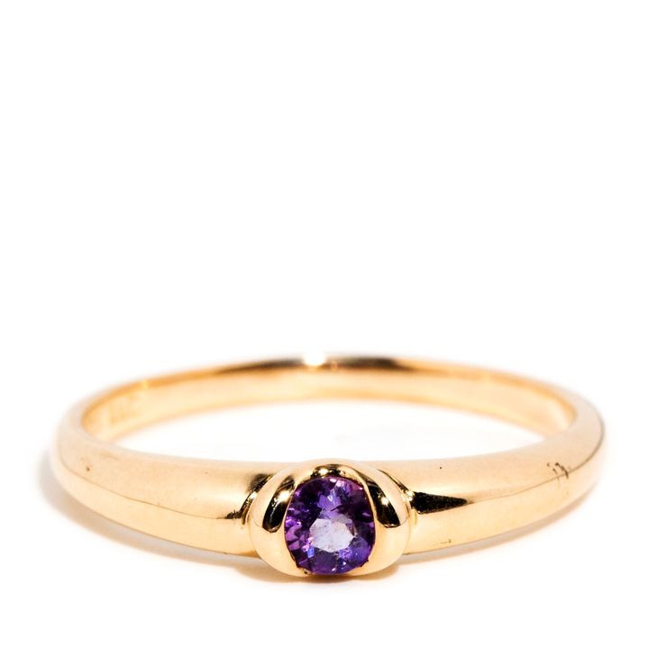 Amethyst 9 Carat Gold Ring,