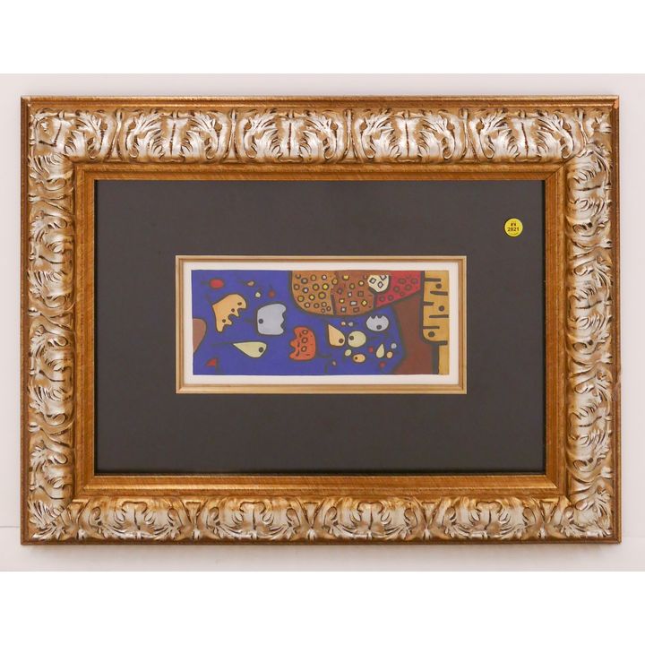 Paul Klee Still Life Color Lithograph Gallery Framed- 19x26''