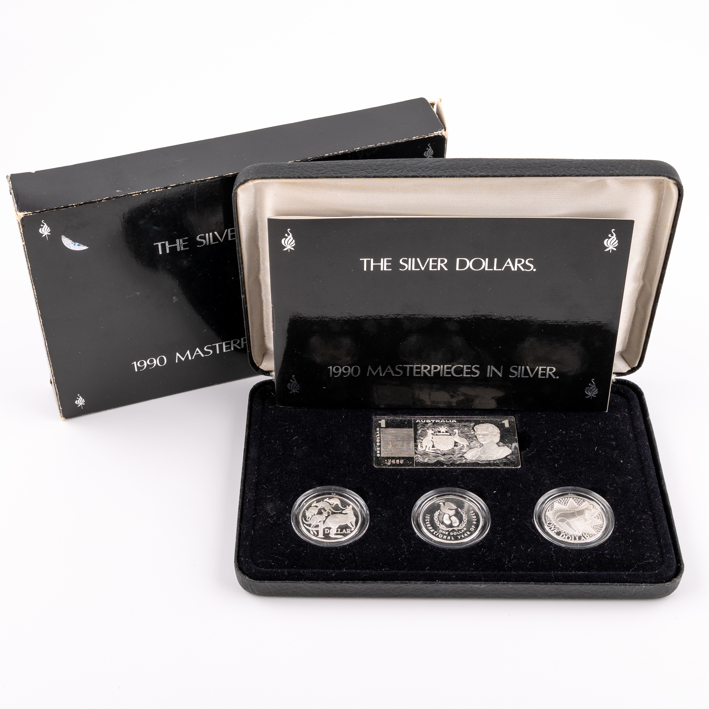 92 · Elizabeth II, Masterpieces in Silver - The Silver Dollars, One Dollar, 1990,  FDC