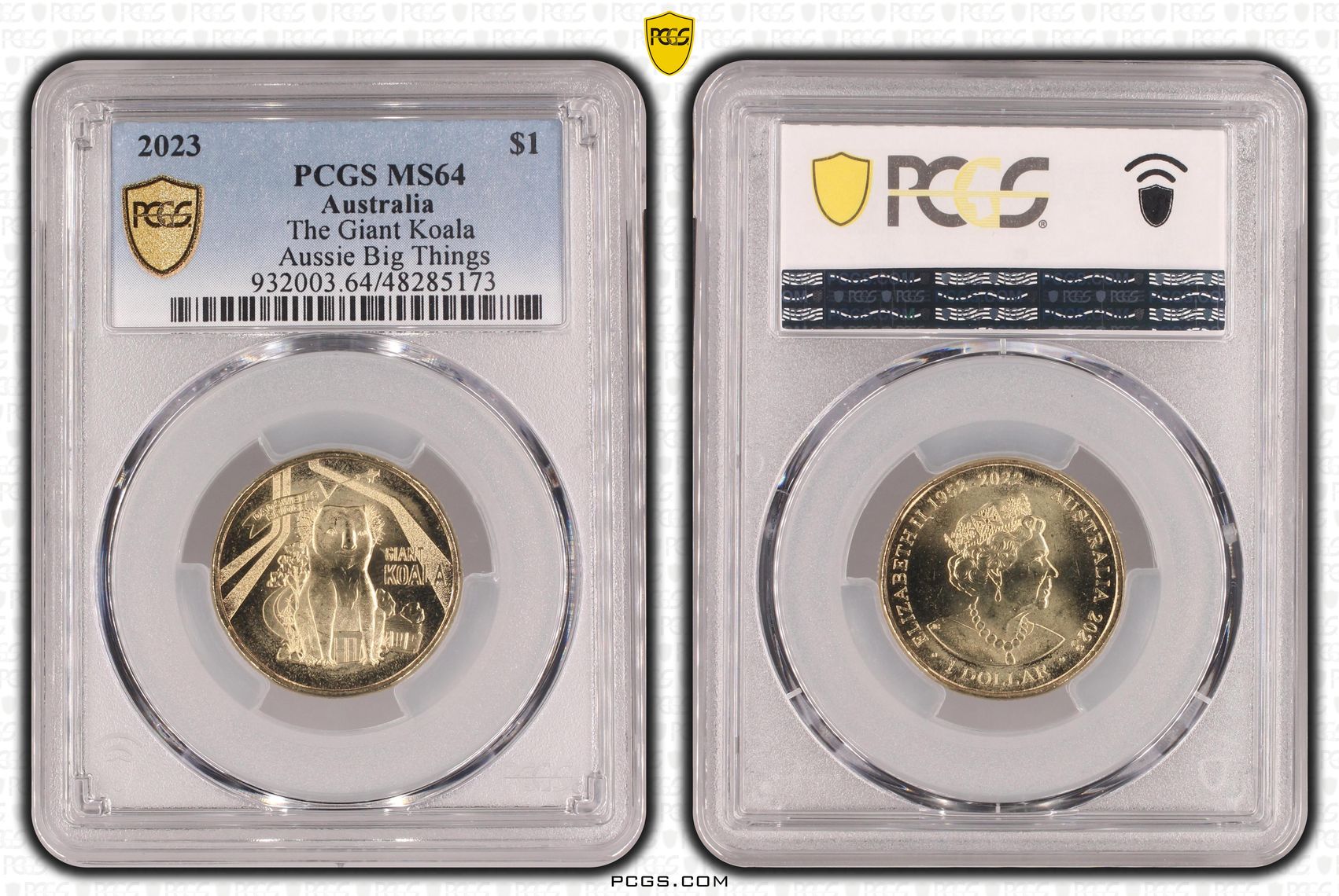 The Giant Koala Aussie Big Things , One Dollar, 2023, PCGS MS64