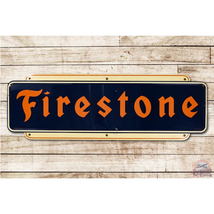 6' Firestone Tires Horizontal Tin Sign