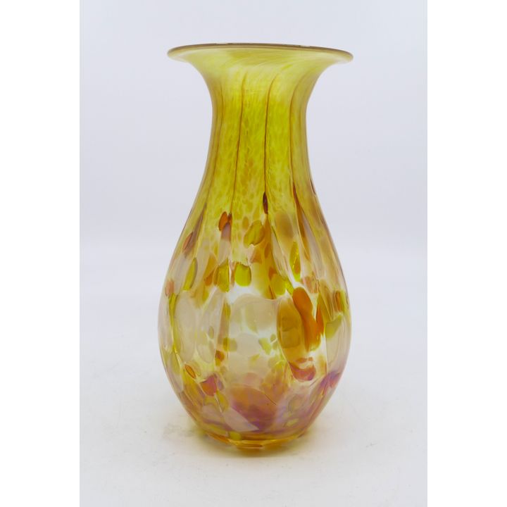 Modern Iridescent Studio Glass Vase 7.5''