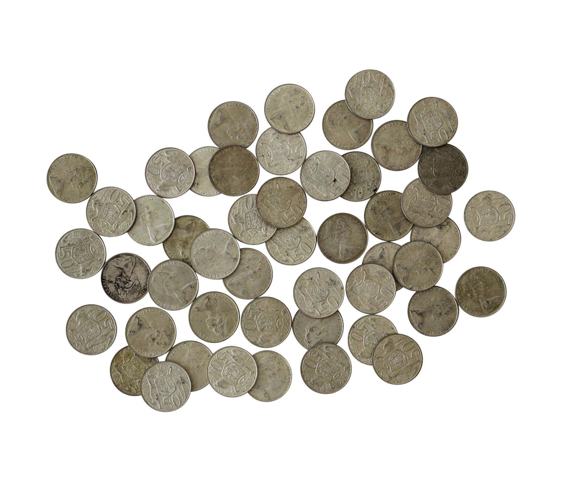 Group, Elizabeth II, Fifty Cents, 1966