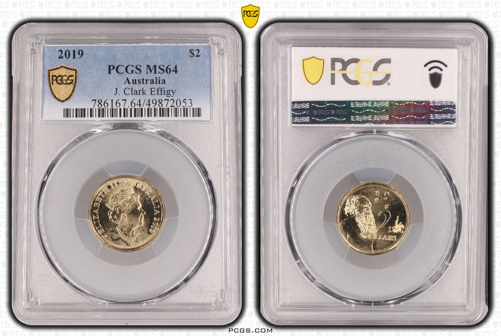J. Clark Effigy , Two Dollar, 2019, PCGS MS64