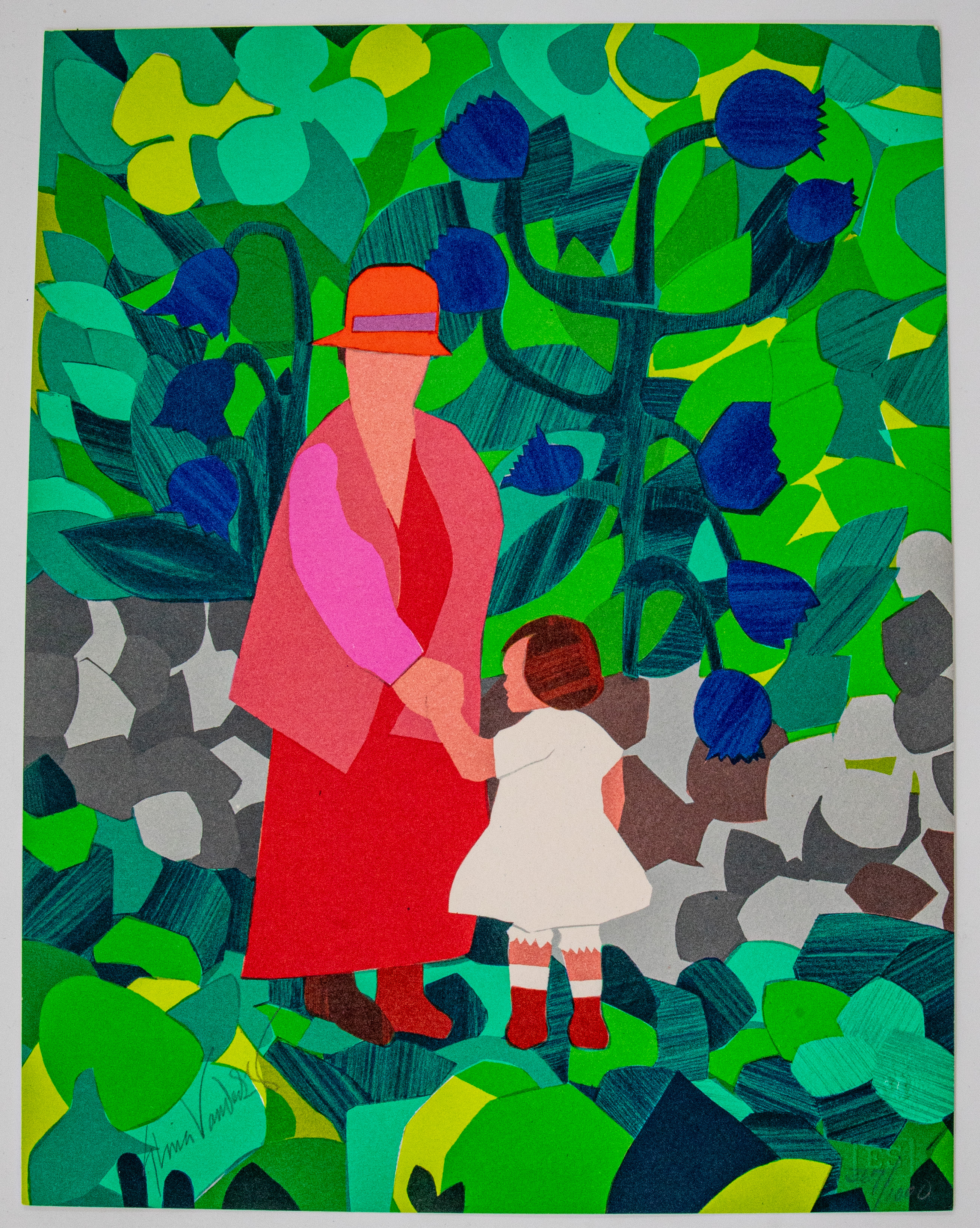 United States, Gloria Vanderbilt, 'Mother and Child', 1987,