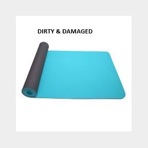 Asoka Eco Sticky Mat - turquoise/charcoal - Bar 700083800428 -(DIRTY & DAMAGED) | 51746/82 AS B1 (S9)