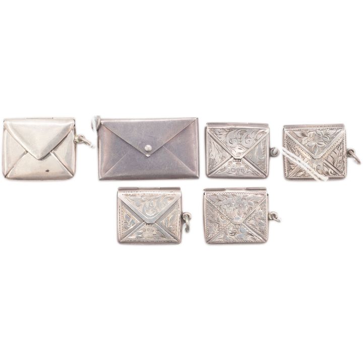 Great Britain, Silver Stamp Cases, 1900 - 1940, VGC