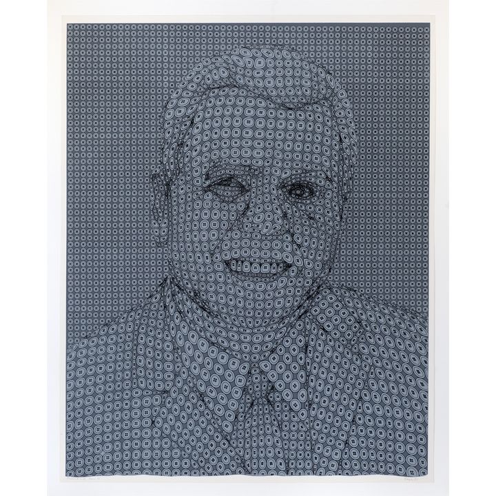 Thomas Bayrle Knopfmann (Herr W. / grey version) 1972