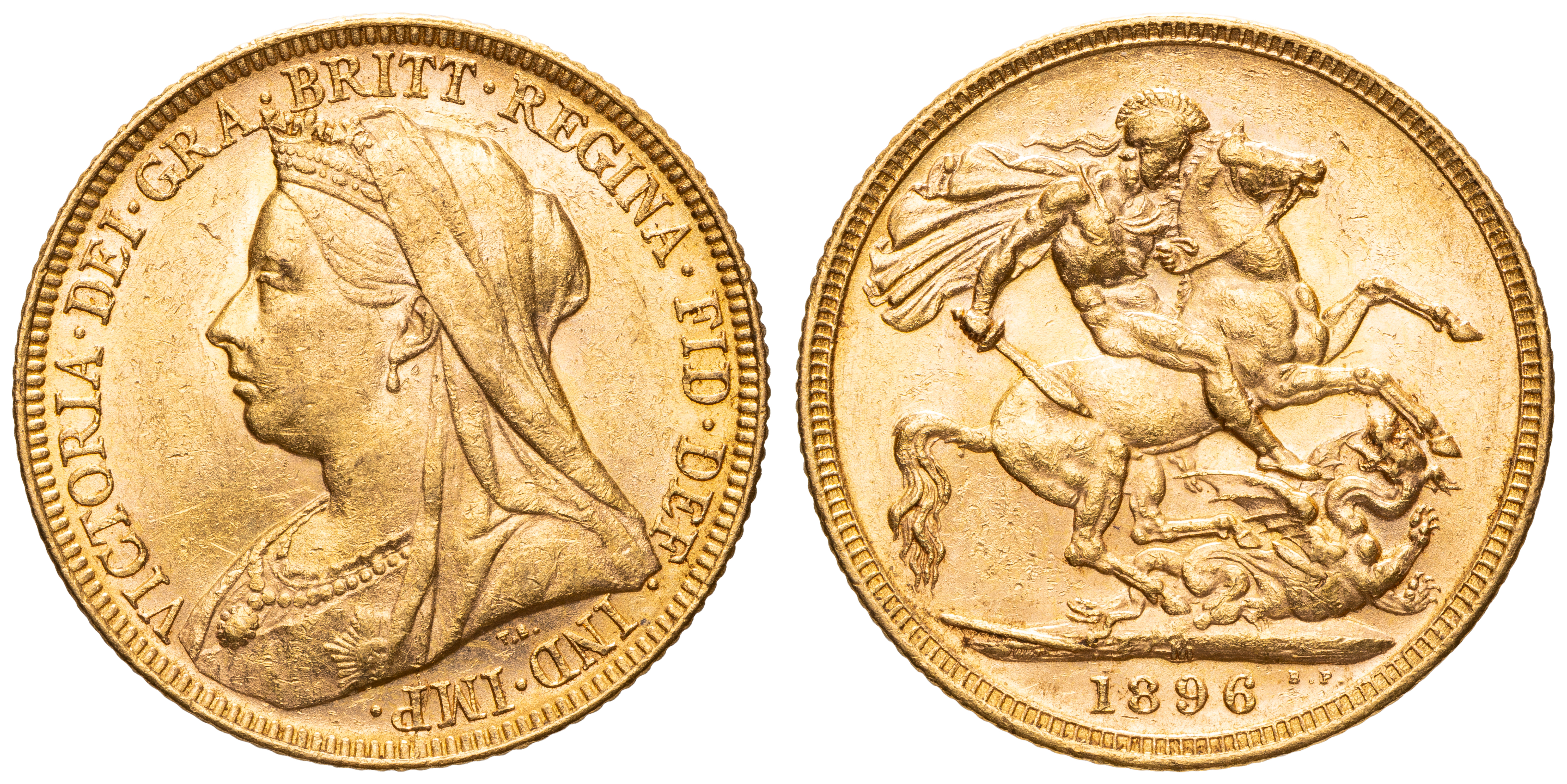 Victoria, Sovereign, 1896-M, EF