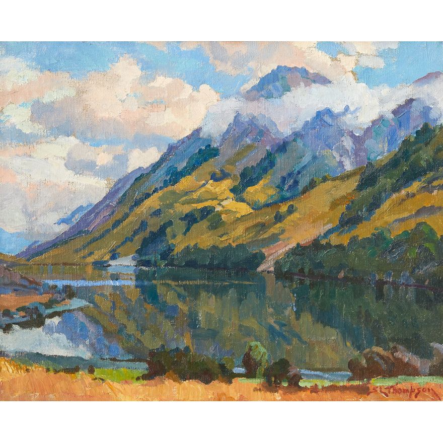 Sydney Lough Thompson 'Untitled – South Island Lake Scene'