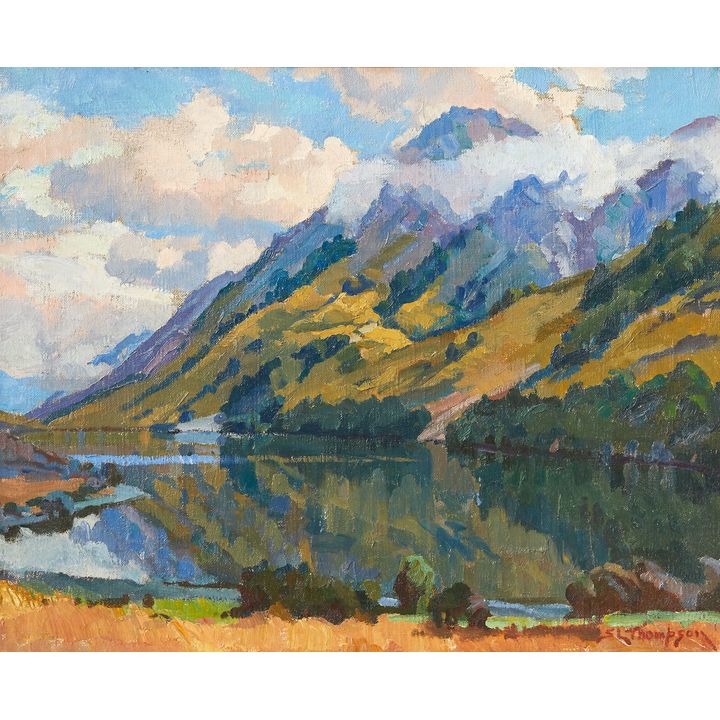 Sydney Lough Thompson 'Untitled – South Island Lake Scene'