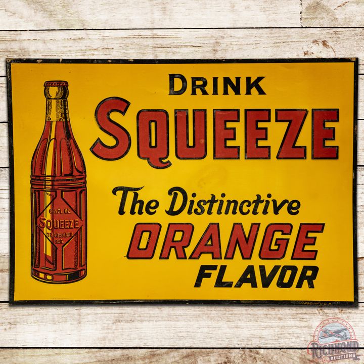 Drink Squeeze "The Distinctive Orange Flavor" SST Sign - 8