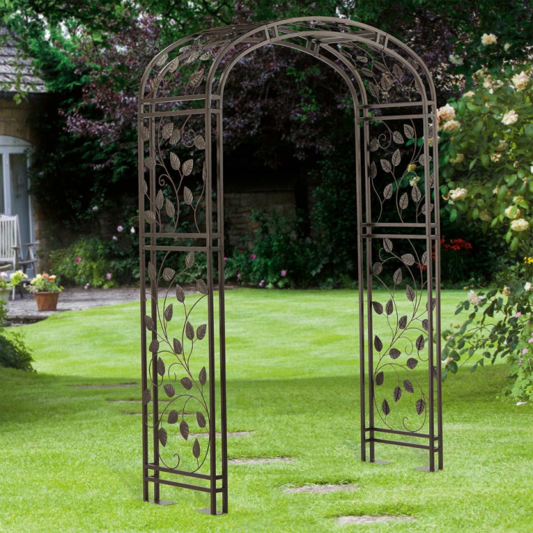 Bronze Metal Garden Archway Arbor 90inch Vanzant Auctions