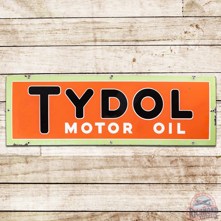 Tydol Motor Oil Horizontal Single Sided Porcelain Sign