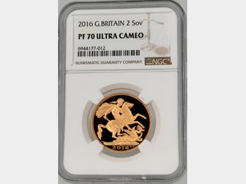2016 JAMES BUTLER PROOF GOLD 2 POUND COIN PF70 UCAM TOP POP!